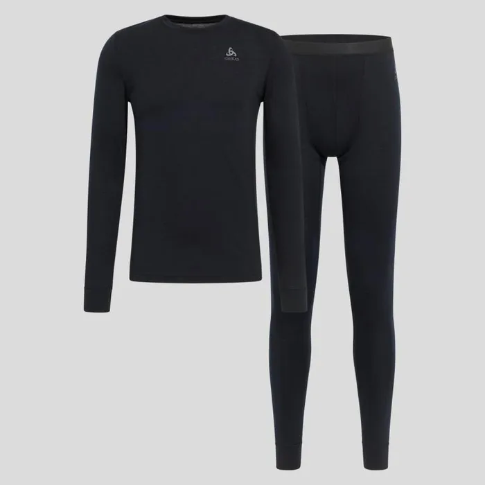 Odlo Base Layers The Natural Merino 200 Base Layer Set Black 8211 Men