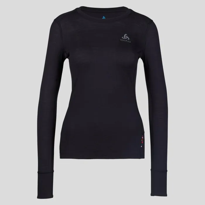 Odlo Base Layers The Natural Merino 200 Base Layer Top Black 8211 Black 8211 Women