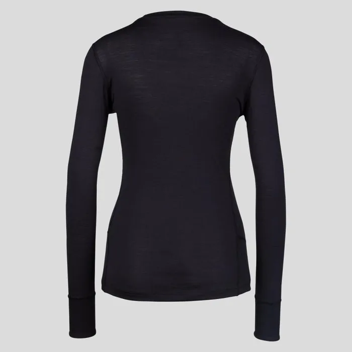 Odlo Base Layers The Natural Merino 200 Base Layer Top Black 8211 Black 8211 Women