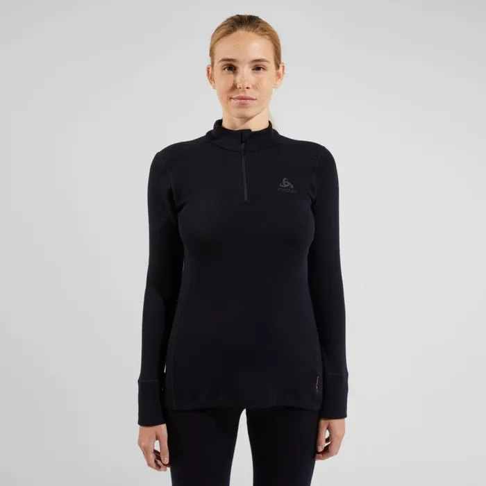 Odlo Base Layers The Natural Merino 260 Base Layer HalfZip Black 8211 Women