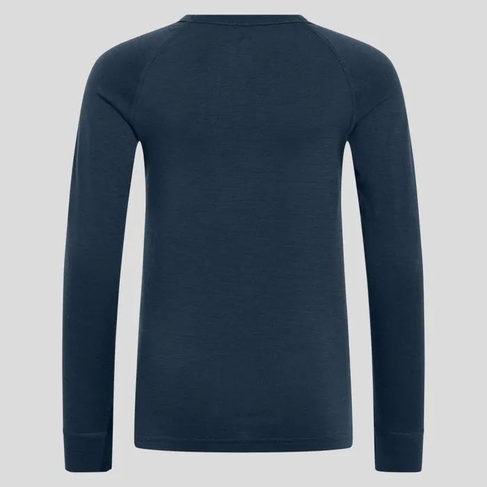 Odlo Base Layers The Natural Merino Warm Base Layer Set Blue Wing Teal 8211 Blue Ashes 8211 Kids