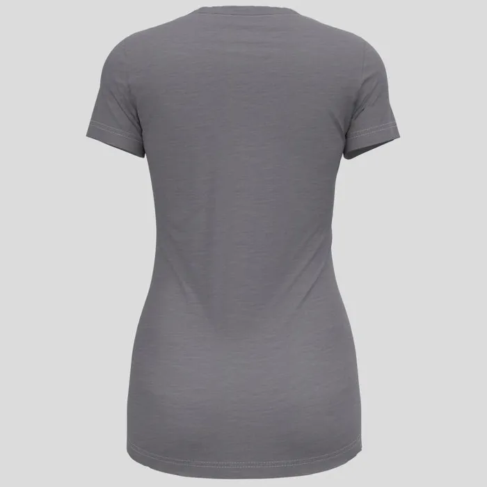 Odlo Base Layers The Natural Performance Wool 130 Base Layer TShirt Grey Melange 8211 Women