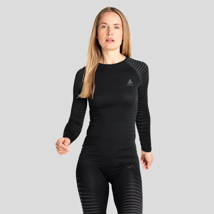 Odlo Base Layers The Performance Light Long Sleeve Base Layer Top Black 8211 Women Odlo Base Layers The Performance Light Long Sleeve Base Layer Top Black 8211 Women
