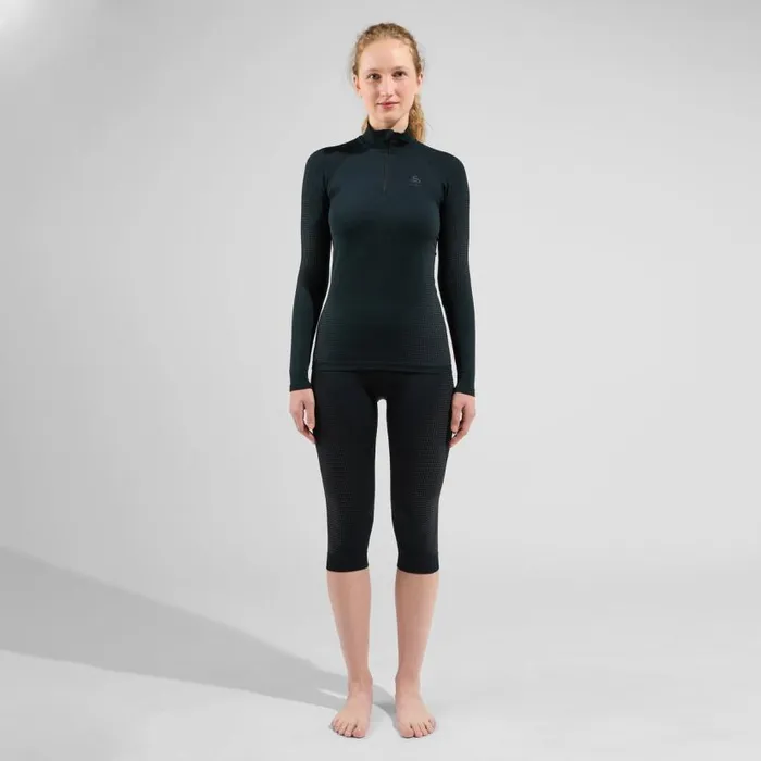 Odlo Base Layers The Performance Warm Base Layer 34 Bottoms Black 8211 New Odlo Graphite Grey 8211 Women