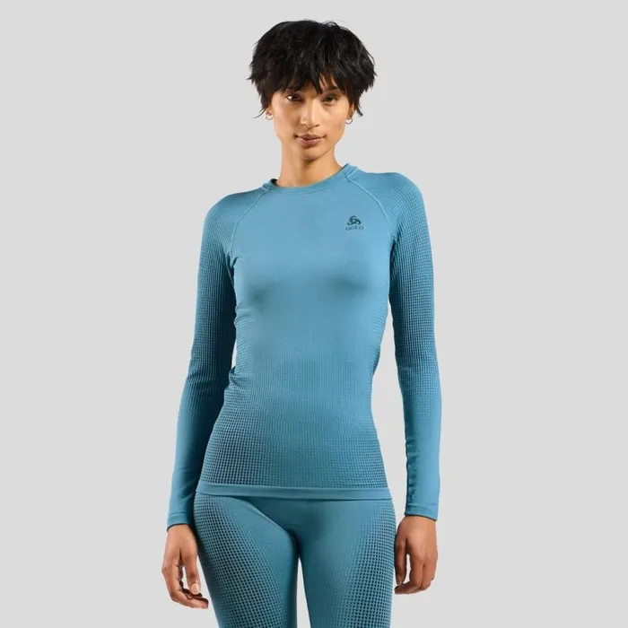 Odlo Base Layers The Performance Warm Base Layer Top Provincial Blue 8211 Women Odlo Base Layers The Performance Warm Base Layer Top Provincial Blue 8211 Women