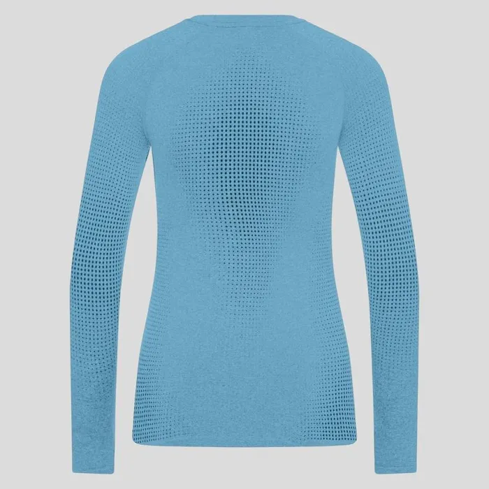 Odlo Base Layers The Performance Warm Base Layer Top Provincial Blue 8211 Women