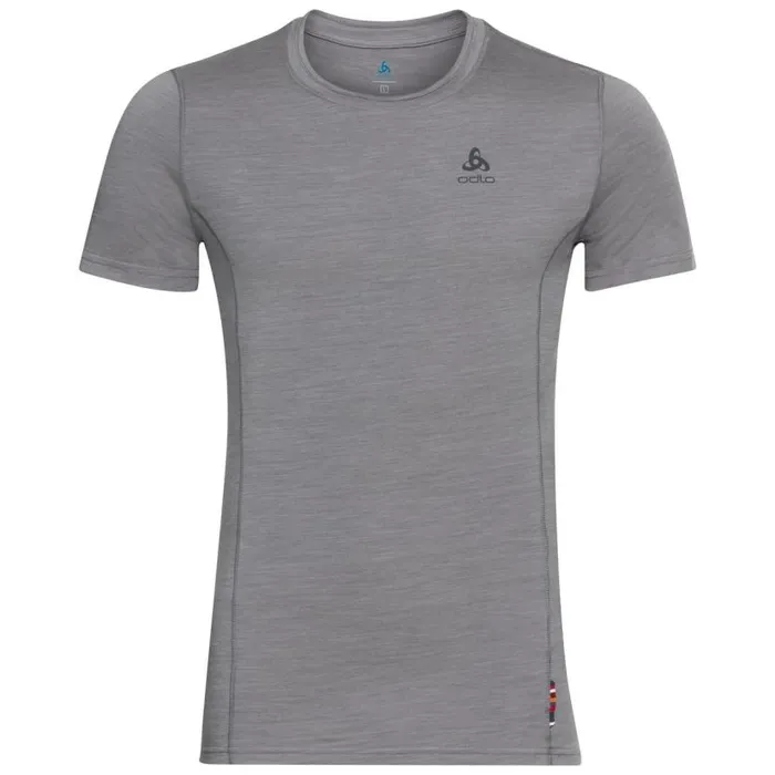 Odlo Base Layers The Performance Wool Light Short Sleeve Base Layer Top Grey Melange 8211 Men