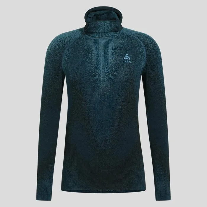 Odlo Base Layers The Pow Blackcomb Base Layer With Facemask Provincial Blue 8211 Men