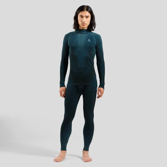 Odlo Base Layers The Pow Blackcomb Base Layer With Facemask Provincial Blue 8211 Men
