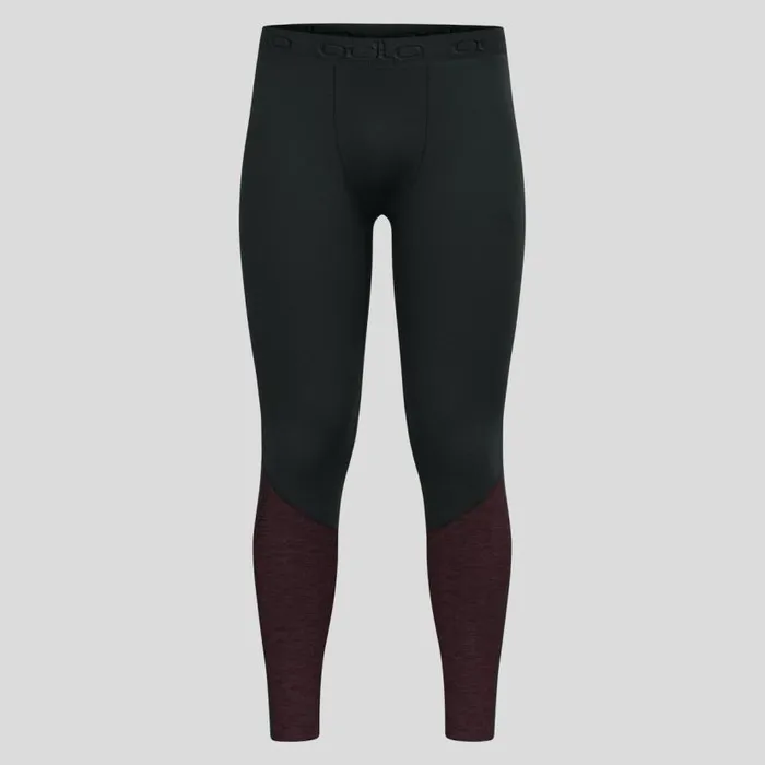 Odlo Base Layers The Revelstoke Performance Wool Warm Base Layer Bottoms Black 8211 Fudge Melange 8211 Men