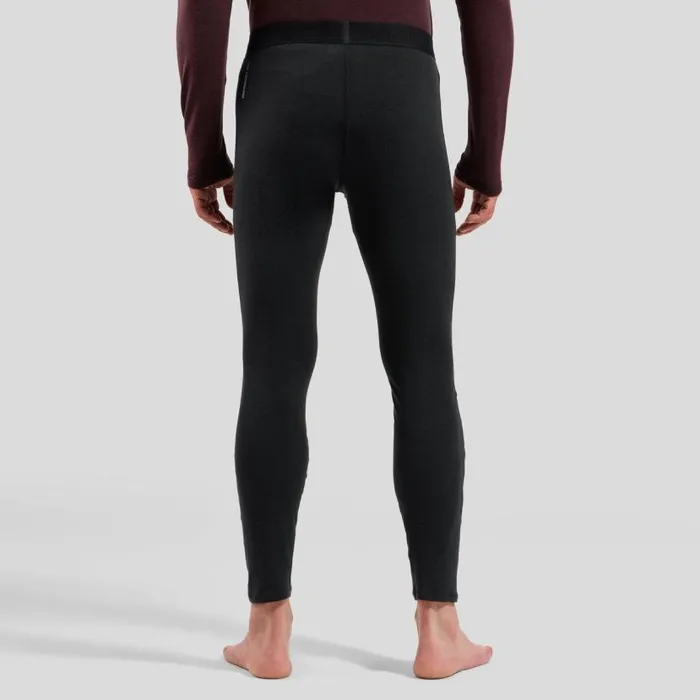 Odlo Base Layers The Revelstoke Performance Wool Warm Base Layer Bottoms Black 8211 Fudge Melange 8211 Men