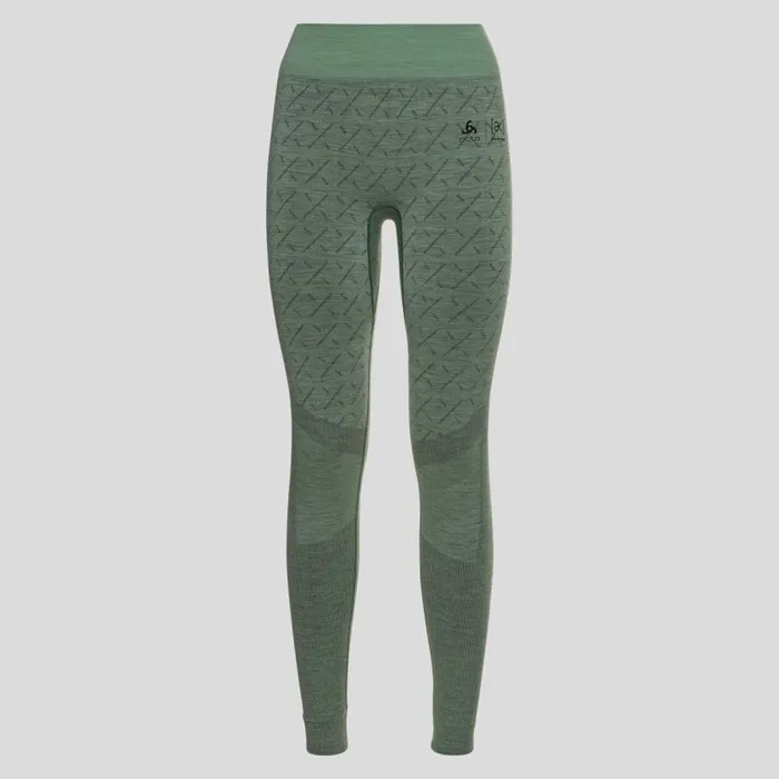 Odlo Base Layers The Slokar Performance Wool Warm Base Layer Bottoms Hedge Green 8211 Black 8211 Women Odlo Base Layers The Slokar Performance Wool Warm Base Layer Bottoms Hedge Green 8211 Black 8211 Women