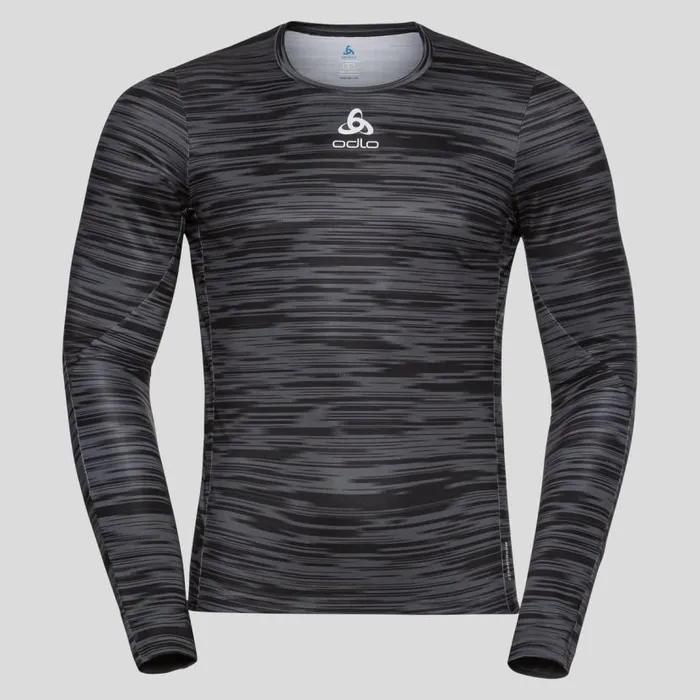 Odlo Base Layers The Zeroweight Ceramiwarm Long Sleeve Cycling Base Layer Odlo Graphite Grey 8211 Black 8211 Men