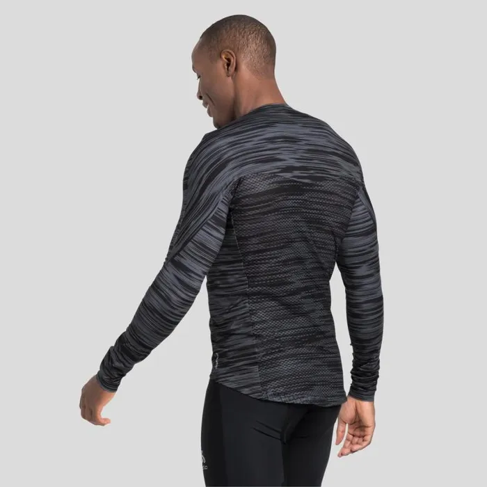 Odlo Base Layers The Zeroweight Ceramiwarm Long Sleeve Cycling Base Layer Odlo Graphite Grey 8211 Black 8211 Men