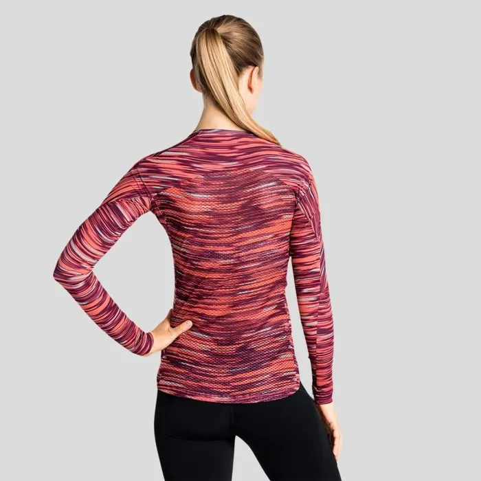 Odlo Base Layers The Zeroweight Ceramiwarm Long Sleeve Cycling Base Layer Siesta 8211 Women