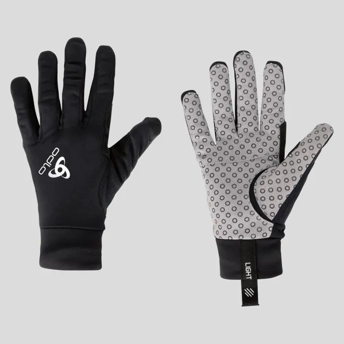 Odlo Headwear and Gloves The Aeolus Light Unisex Gloves Black 8211 WomenMen