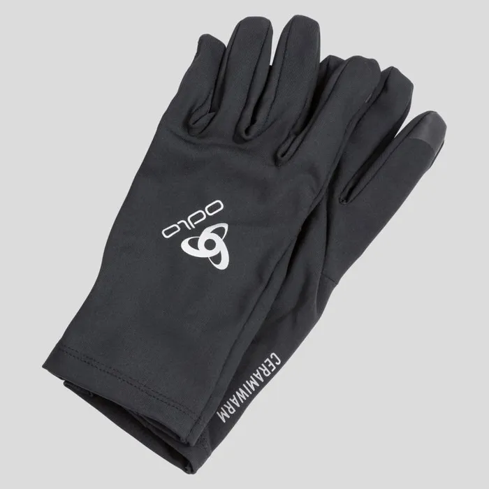 Odlo Headwear and Gloves The Ceramiwarm Light Gloves Black 8211 WomenMen