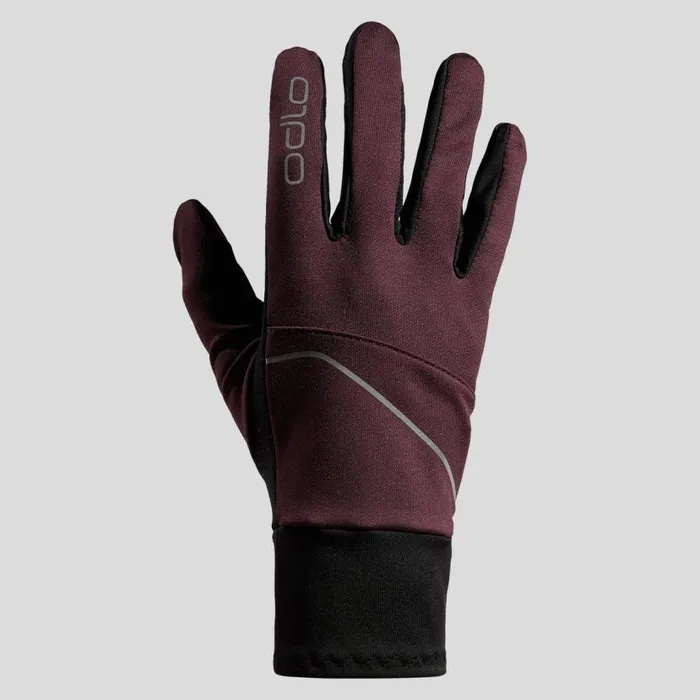 Odlo Headwear and Gloves The Intensity Safety Light Gloves Fudge 8211 WomenMen Odlo Headwear and Gloves The Intensity Safety Light Gloves Fudge 8211 WomenMen