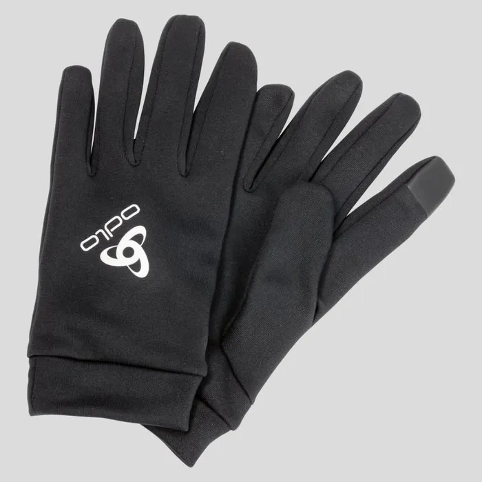 Odlo Headwear and Gloves The Stretchfleece Liner ETip Gloves Black 8211 WomenMen Odlo Headwear and Gloves The Stretchfleece Liner ETip Gloves Black 8211 WomenMen