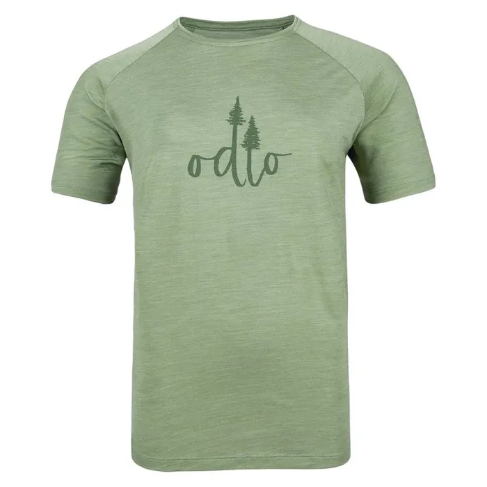 Odlo Hiking The Ascent Performance Wool 130 Trees TShirt Loden Frost Melange 8211 Men