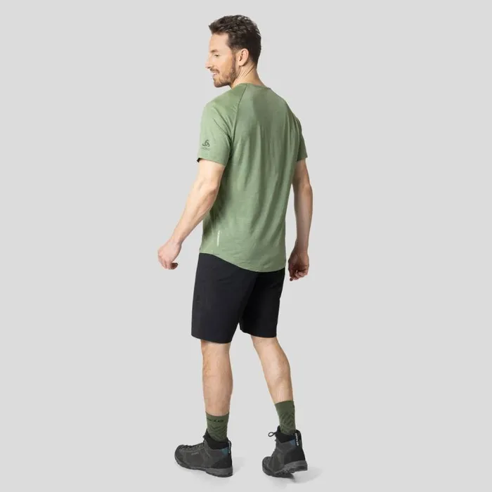 Odlo Hiking The Ascent Performance Wool 130 Trees TShirt Loden Frost Melange 8211 Men
