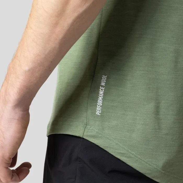 Odlo Hiking The Ascent Performance Wool 130 Trees TShirt Loden Frost Melange 8211 Men