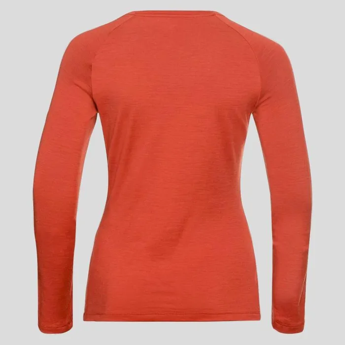 Odlo Hiking The Merino Warm Forest LongSleeve TShirt Ketchup 8211 Women