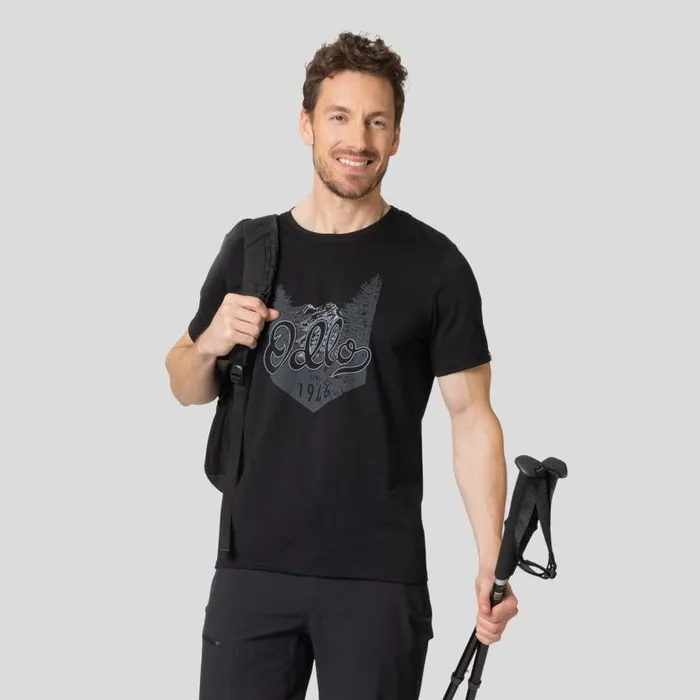 Odlo Hiking The Nikko Logo TShirt Black 8211 Men