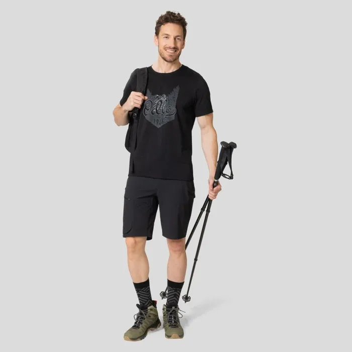 Odlo Hiking The Nikko Logo TShirt Black 8211 Men