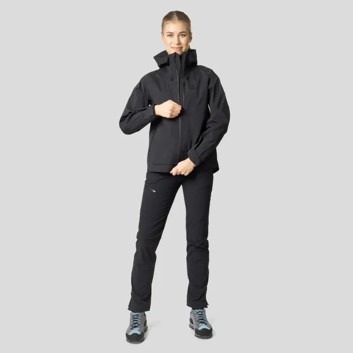 Odlo Jackets and Vests The Ascent 3l Waterproof Hardshell Jacket Black 8211 Women