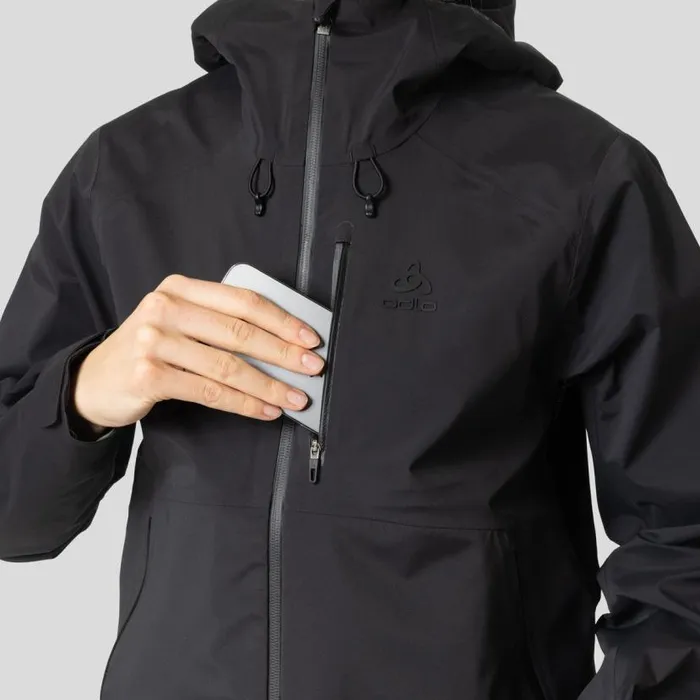 Odlo Jackets and Vests The Ascent 3l Waterproof Hardshell Jacket Black 8211 Women