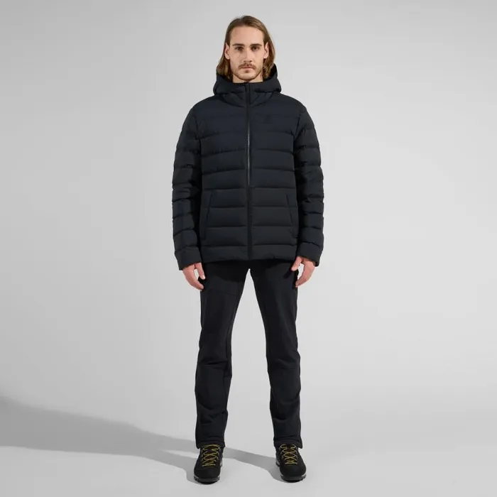 Odlo Jackets and Vests The Ascent NThermic Recycled Down Hooded Jacket Black 8211 Men