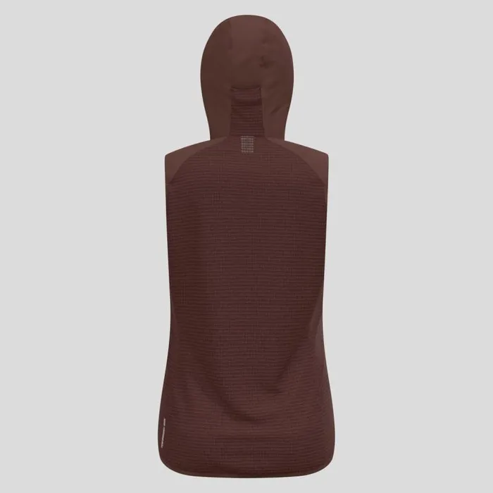 Odlo Jackets and Vests The Ascent Wool Insulated Hybrid Vest Fudge 8211 Women