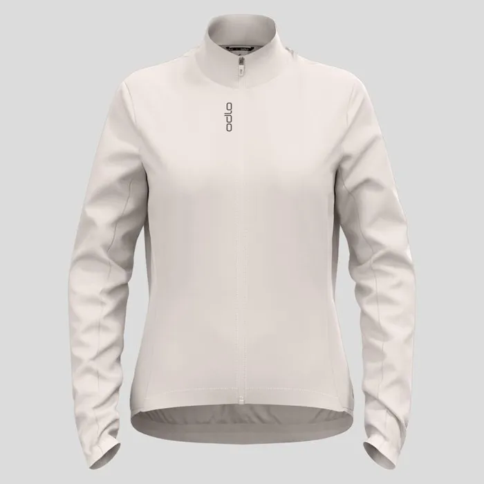 Odlo Jackets and Vests The Essentials Long Sleeve Cycling Jacket Silver Cloud 8211 Women