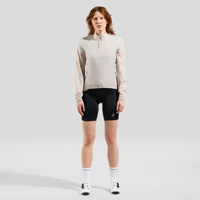 Odlo Jackets and Vests The Essentials Long Sleeve Cycling Jacket Silver Cloud 8211 Women