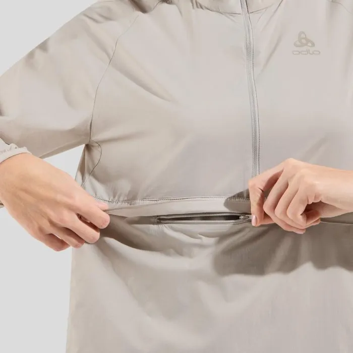 Odlo Jackets and Vests The Essentials Windbreaker Silver Cloud 8211 Women