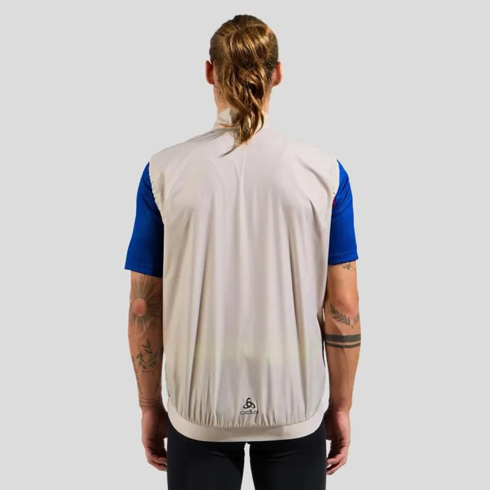Odlo Jackets and Vests The Essentials Windproof Cycling Vest Silver Cloud 8211 Men