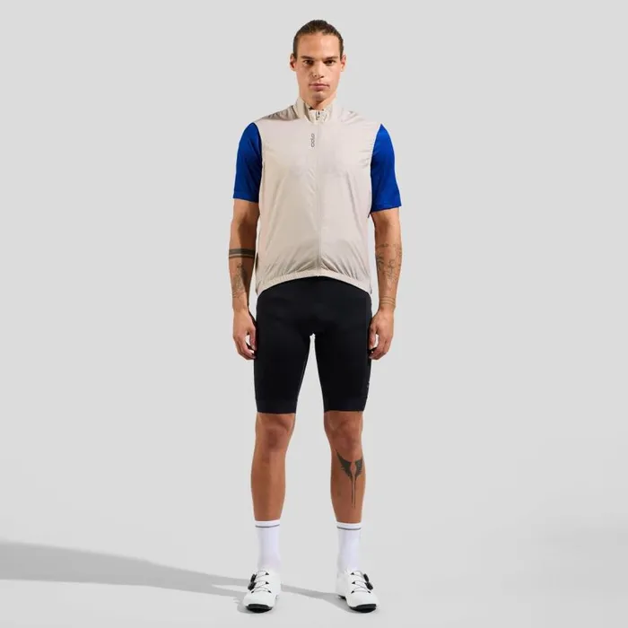 Odlo Jackets and Vests The Essentials Windproof Cycling Vest Silver Cloud 8211 Men