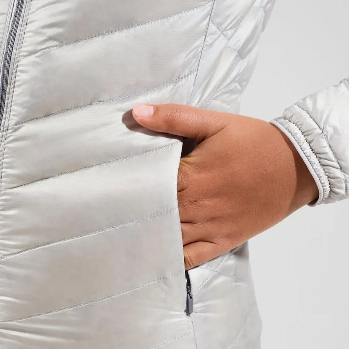 Odlo Jackets and Vests The Hoody Cocoon NThermic Warm Insulated Jacket Odlo Silver Grey 8211 Women