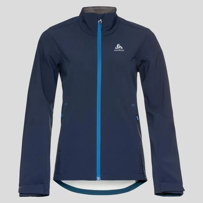 Odlo Jackets and Vests The Lolo Softshell Jacket Diving Navy 8211 Women