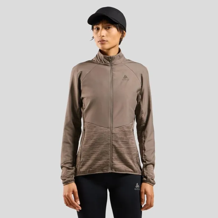 Odlo Jackets and Vests The Run Easy Warm Hybrid Jacket Cinder 8211 Women