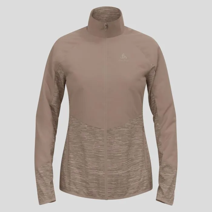Odlo Jackets and Vests The Run Easy Warm Hybrid Jacket Cinder 8211 Women