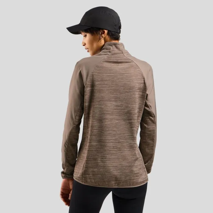 Odlo Jackets and Vests The Run Easy Warm Hybrid Jacket Cinder 8211 Women