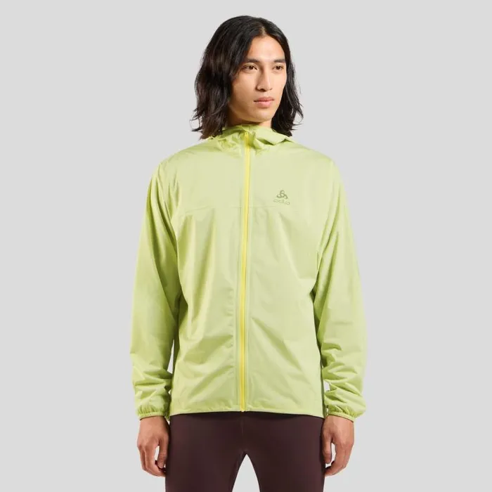 Odlo Jackets and Vests The XAlp Performance Knit Waterproof Running Jacket Shadow Lime 8211 Men Odlo Jackets and Vests The XAlp Performance Knit Waterproof Running Jacket Shadow Lime 8211 Men