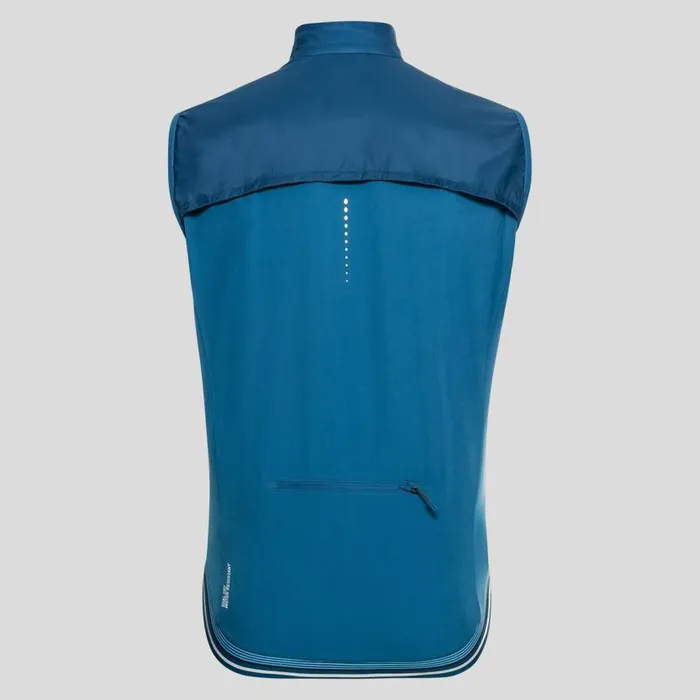 Odlo Jackets and Vests The Zeroweight Dual Dry Cycling Vest Mykonos Blue 8211 Men