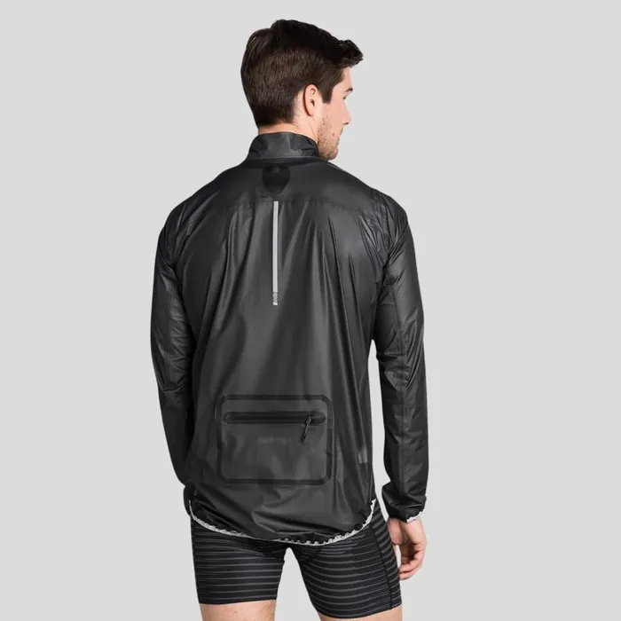 Odlo Jackets and Vests The Zeroweight Dual Dry Waterproof Hardshell Cycling Jacket Black 8211 Men