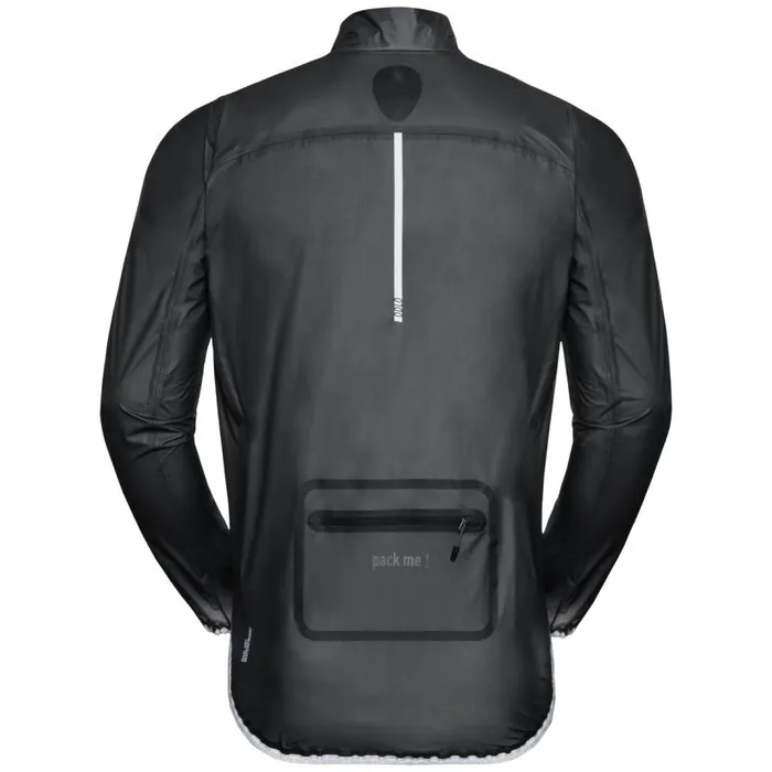 Odlo Jackets and Vests The Zeroweight Dual Dry Waterproof Hardshell Cycling Jacket Black 8211 Men