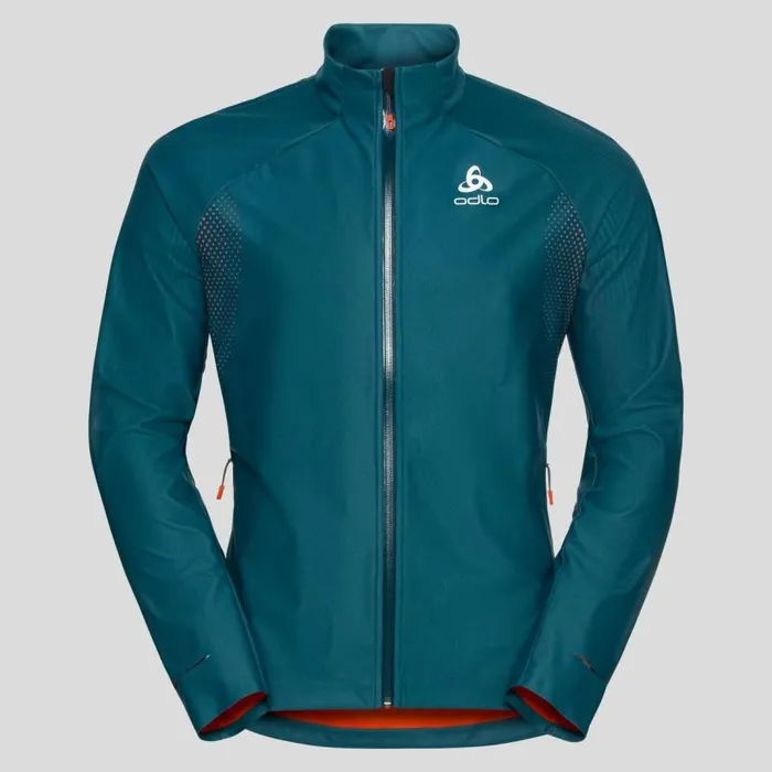 Odlo Jackets and Vests The Zeroweight Futureknit CrossCountry Jacket Submerged 8211 Orangecom 8211 Men