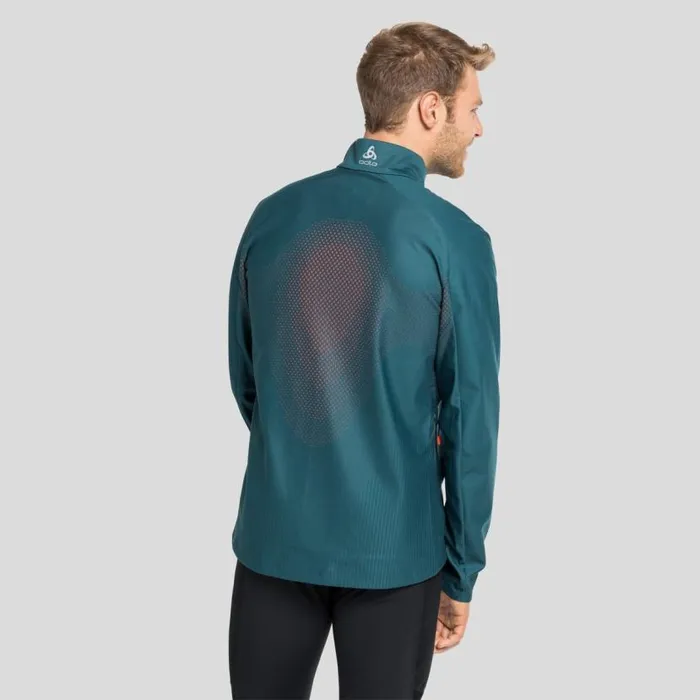 Odlo Jackets and Vests The Zeroweight Futureknit CrossCountry Jacket Submerged 8211 Orangecom 8211 Men