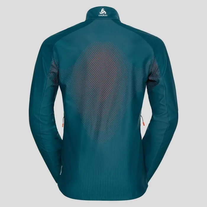 Odlo Jackets and Vests The Zeroweight Futureknit CrossCountry Jacket Submerged 8211 Orangecom 8211 Men
